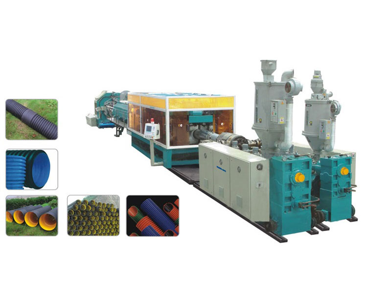 Umbra PEPP Duplex Murus Corrugated Pipe extrusionem Equipment